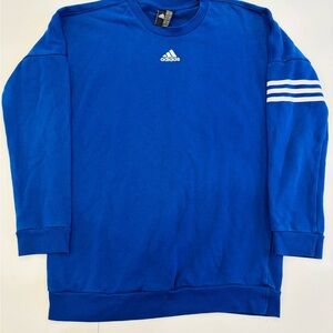 Adidas Royal Blue Crewneck with White Accents Extra Small Mint condition
